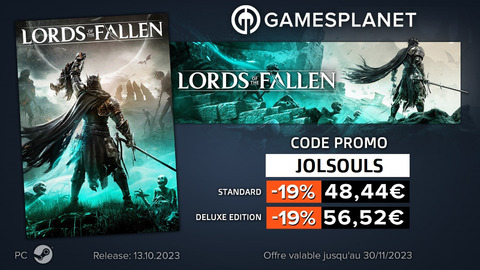 The Lords of the Fallen - Code promo JOL x Gamesplanet : The Lords of the Fallen à -19%