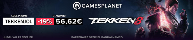 Code promo JOL x Gamesplanet : Tekken 8 en précommande à -19%