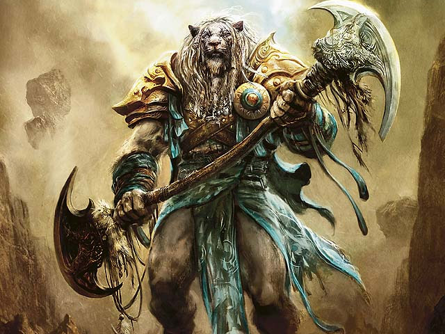 Illustration d'Ajani Goldmane