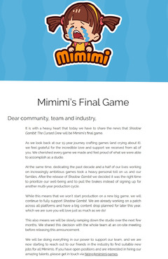 Mimimi Games baisse pavillon