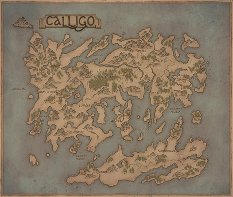 Carte du monde de Calligo