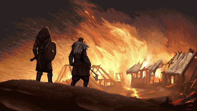 SonsofValhallaburningvillage