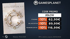 Code promo JOL x Gamesplanet : le jeu de stragégie Civilization VII à -10%