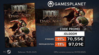 Doom: The Dark Ages à -11% avec le code promotionnel JOLDOOM