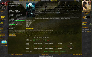 Création de personnage