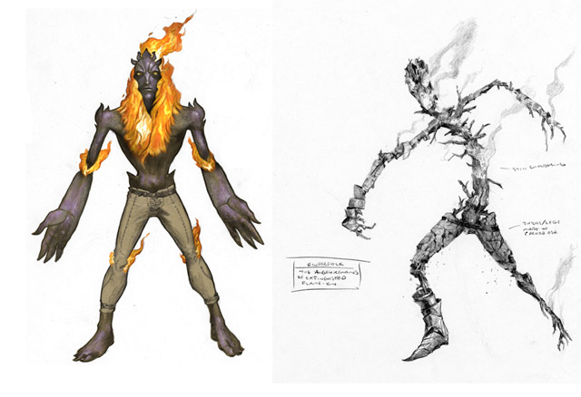 Dessin conceptuel de Flamekins Lowyn/Shadowmoor