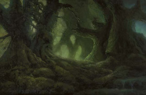 Illustration d'une Forêt Shadowmoor