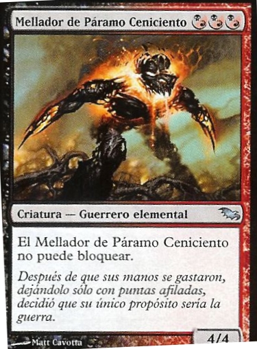 Carte Shadowmoor publiée dans un magazine mexicain