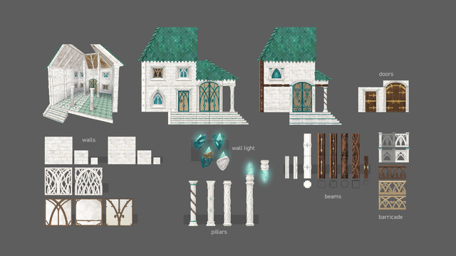 Dragonwilds LuminanceBuildingPieces BP Runefest PrifddinasBuildingKit