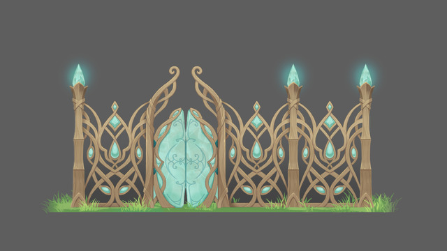 Dragonwilds LuminanceBuildingPieces BP Runefest PrifddinasBuildingKit Palisade