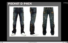 Le jeans avec des motifs étoile du pack Pocket D