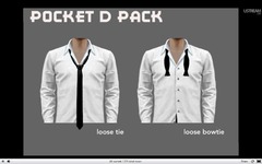 La chemise avec cravate ou noeud papillon du pack Pocket D