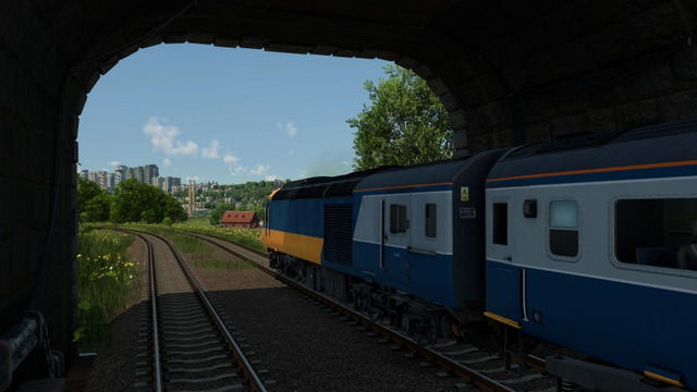 IntercityTrainExitingTunnel