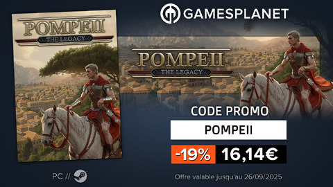 Pompeii: The Legacy - Code promo Gamesplanet : le city-builder historique Pompeii: The Legacy à -19%