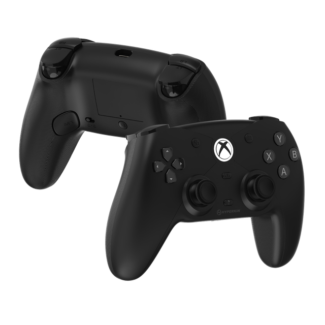 TheCompetitorBlack M01638 BK XBX CompetitorWiredController Black FrontBack Right