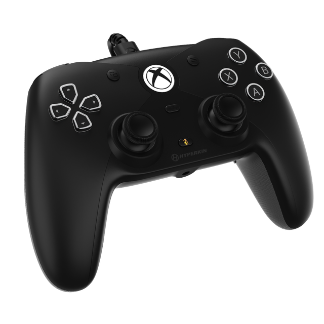 TheCompetitorBlack M01638 BK XBX CompetitorWiredController Black FrontFeature