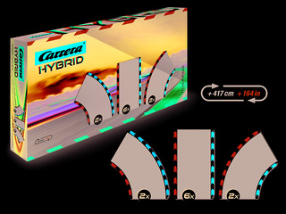 CarreraHybrid PressKit FR CarreraHybrid TrackPack1 50052001 Set Track ExtensionPieces 50052001 Front HIGH