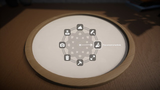 Le menu radial des outils