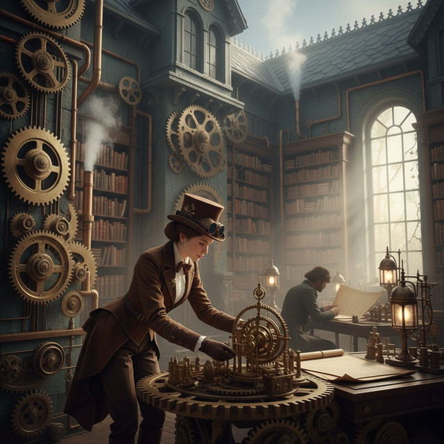 Steampunk : manoir victorien