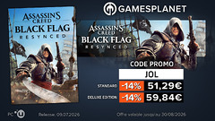 Code promo JOL x Gamesplanet : Assassin's Creed Black Flag Resynced à -14%