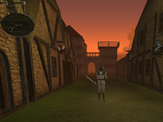 La nuit se lève sur la ville