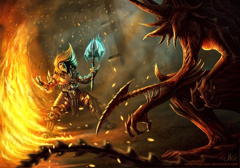 Diablo III - Fan Art d'un barbare tout en finesse