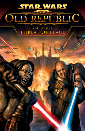 Couverture de l'édition Papier de "Threat of Peace" Américaine