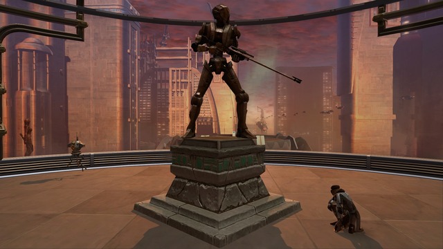 Statue de HK-51 - Décoration de forteresse du 4ème anniversaire de SWTOR