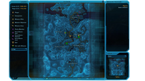 Star Wars The Old Republic - Sur la voie du succès : les cartes