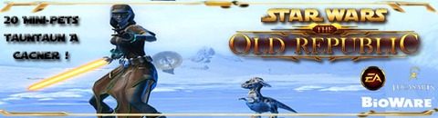 Star Wars The Old Republic - Un nouveau concours pour gagner des mini-pets