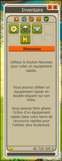 DOFUS - Devblog : Les équipements rapides