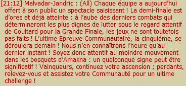 DOFUS - Goultarminator II - Compte rendu du jour 15