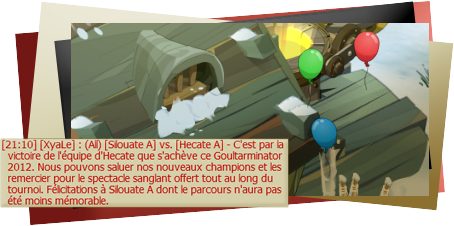 DOFUS - Compte rendu du Goultarminator IV - Jour 25