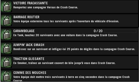 Left 4 Dead - Mise à jour du 29/09/09 : CRASH COURSE