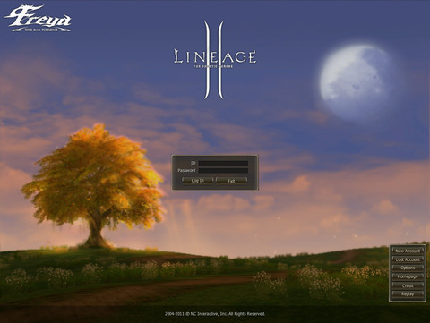 Lineage II - Nouvel écran de login