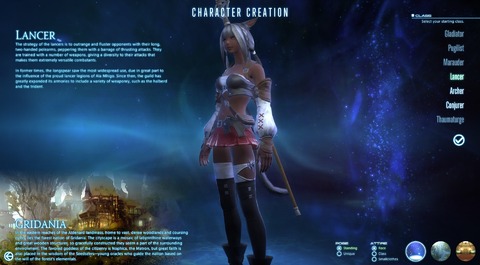 Final Fantasy XIV Online - Aperçu de la création de personnage