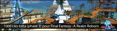 Final Fantasy XIV Online - 1000 clés bêta Playstation 3 à gagner