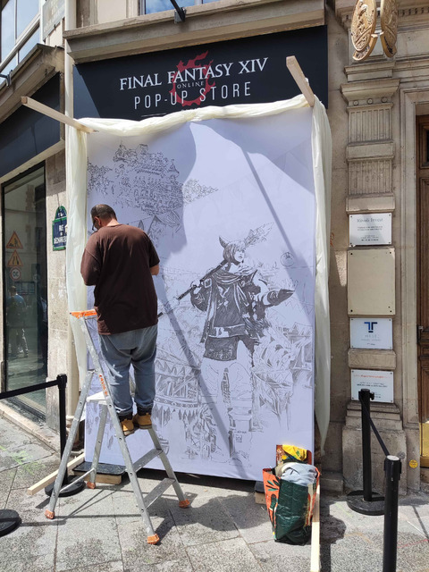 Final Fantasy XIV Online - Visite au pop up store Parisien de Final Fantasy XIV