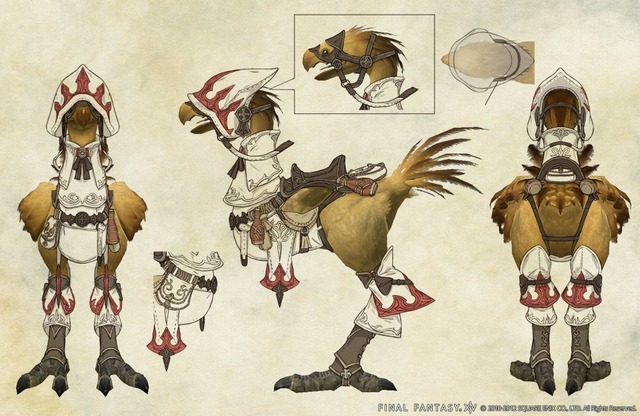 Chocobo avec habillage "Mage blanc"